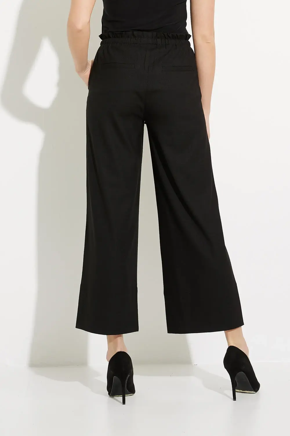 Pull-On Wide Leg Pants Style LM4463TS29. Black. 2