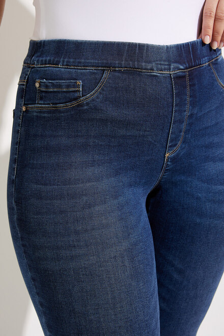 Pantalon en denim &agrave; enfiler mod&egrave;le C5125S. Indigo. 5