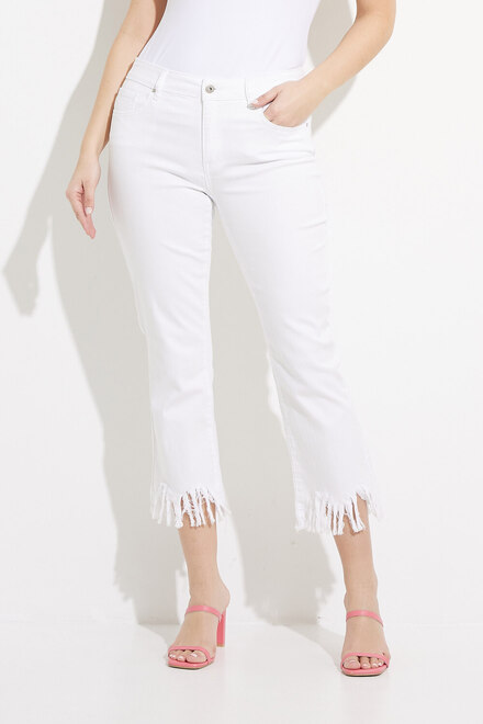 Feathered Hem Twill Jeans Style C5277RR