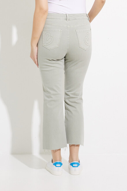 Cropped Raw-Edge Pants Style C5403. Basil. 2