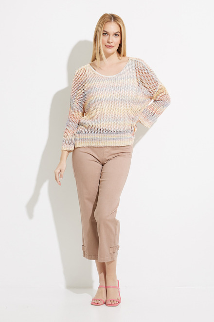 Pull-On High Rise Twill Pants Style C5404. Lt. Nougat. 4