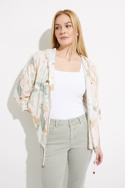 Printed Duster Jacket Style C6166RR. Celadon