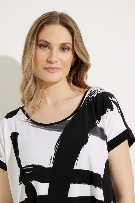 Printed Scoop Neck Top Style 22267PP-0. Abstract. 4