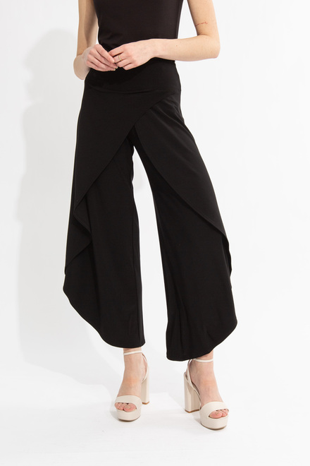 Wrap-Front Pant Style 2787. Black. 4