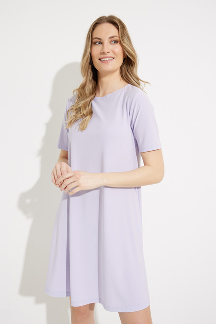 Short Sleeve T-Shirt Dress Style 2895S-1. Lavender . 4