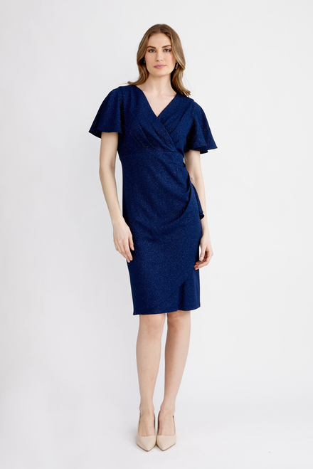 Ruched Sheath Dress Style 9127166. Navy