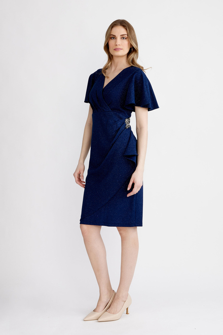 Ruched Sheath Dress Style 9127166. Navy. 5