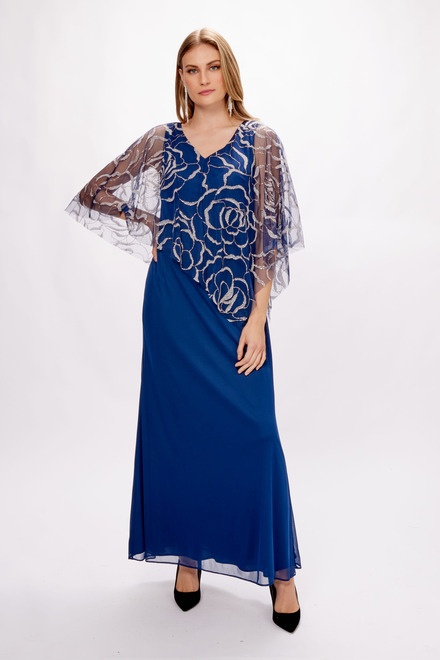Glitter Cape Gown Style 9133123