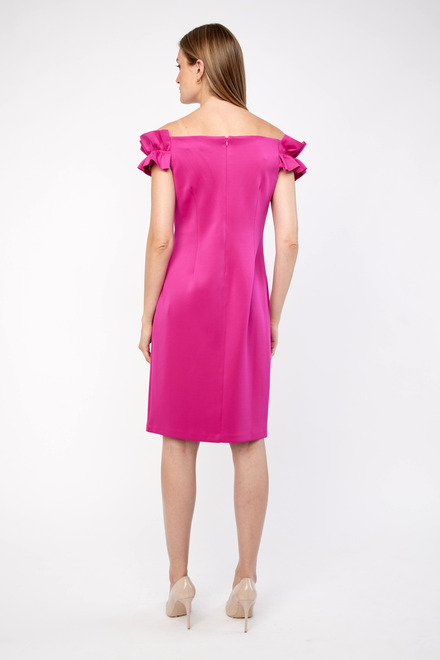Off-The-Shoulder Ruffled Dress Style 9134206. Fuchsia. 2