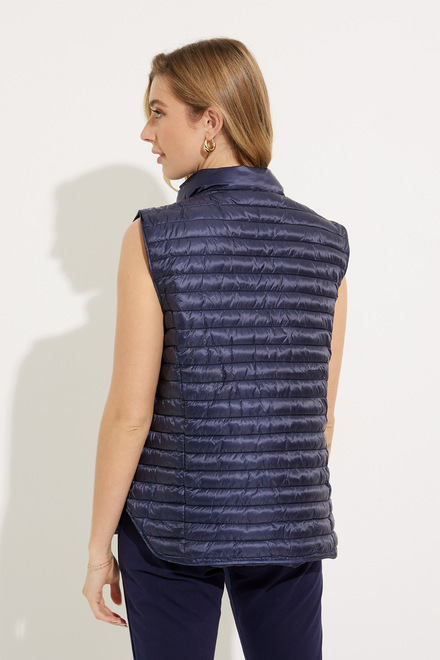 Quilted Puffer Vest Style 302-09. Navy. 2