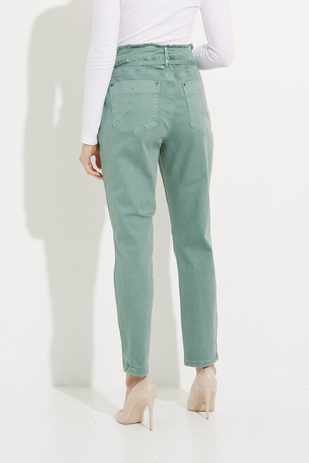 Belted Waist Cropped Pants Style 600-04. Mist. 2