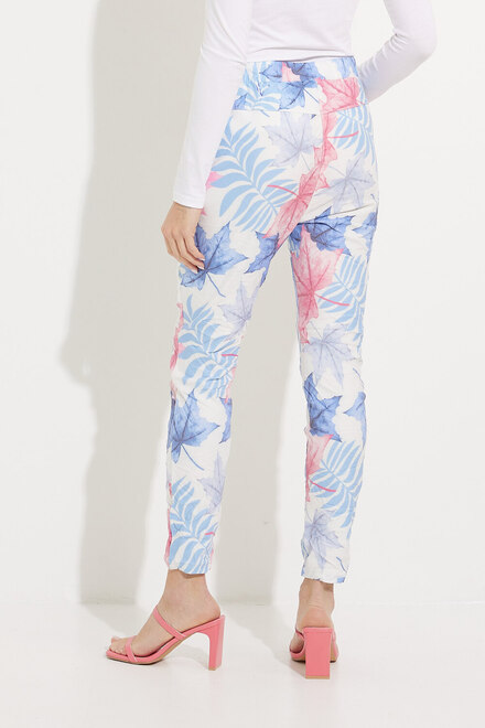 Tropical Print Pants Style 602-03. Blue Multi. 2