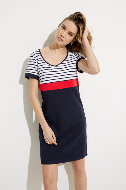 Striped Bodice Dress Style 605-22. As Sample. 4