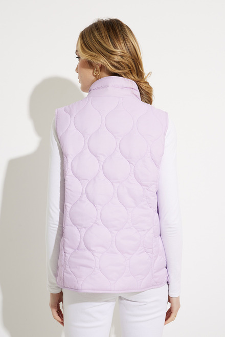 Zip Front Quilted Vest Style 611-10. Lavender . 2