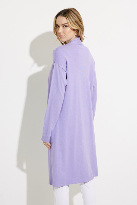 Long Open Front Cardigan Style 611-11. Lavender . 2