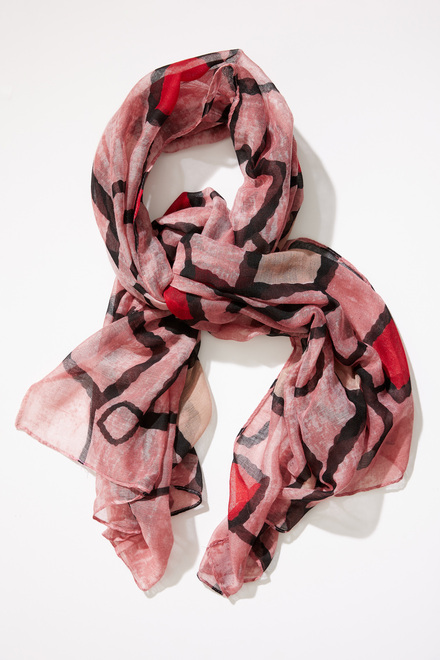 Astract Print Scarf Style P23123. Multi