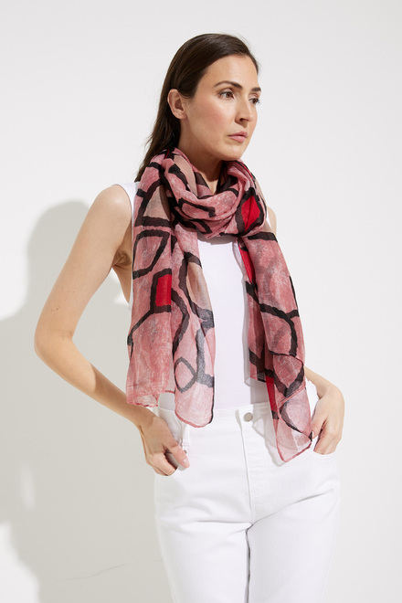 Astract Print Scarf Style P23123. Multi. 2