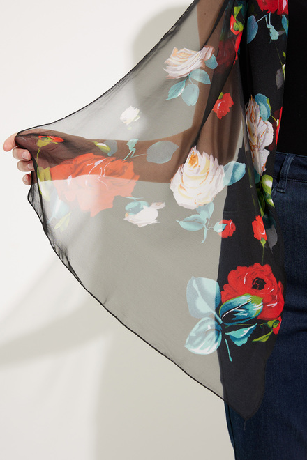 Multicolored floral shawl Style P23138. Multi. 3