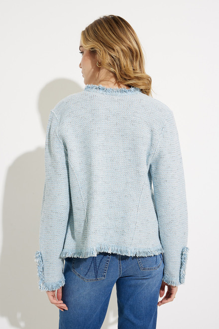 Relaxed Shaker Knit Sweater Style S231133. Mist. 2