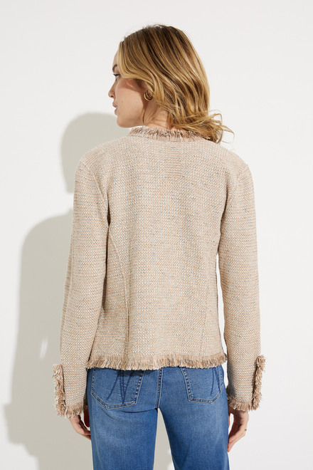 Relaxed Shaker Knit Sweater Style S231133. Mochachino. 3