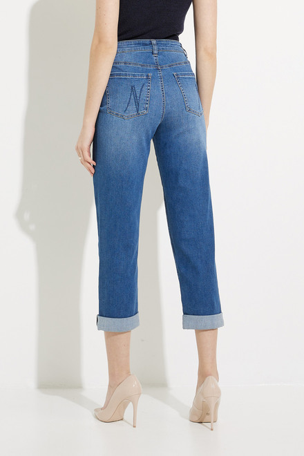 Mid Rise Girlfriend Jeans Style ALL1880. Blue. 2