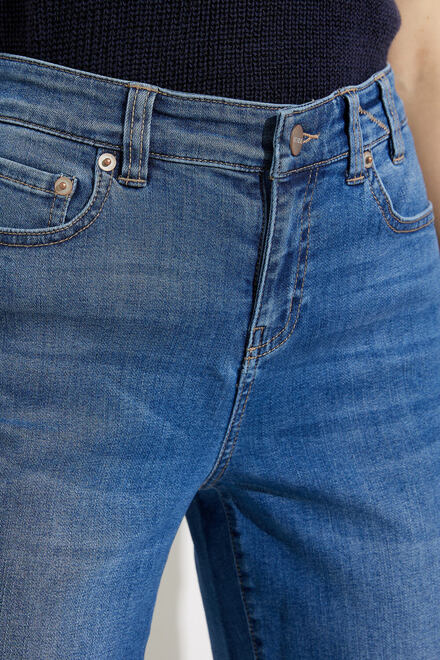 Jeans Taille Mi-Haute Style ALL1880. Bleu. 4