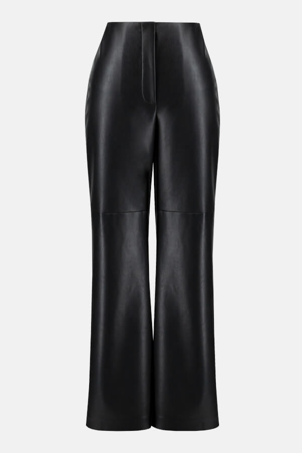 Joseph Ribkoff Faux Leather Flared Pants Style 224016