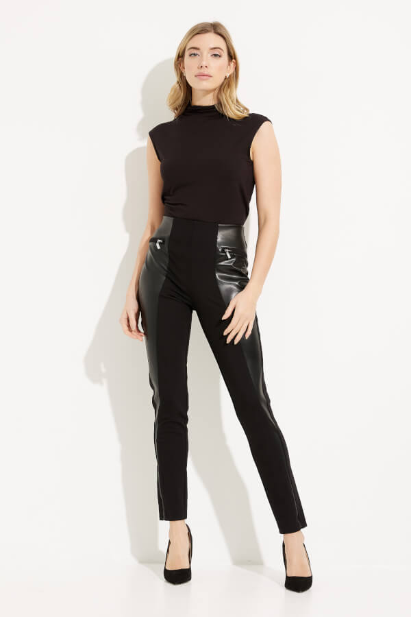 Faux Leather Pull-On Pants Style 233012
