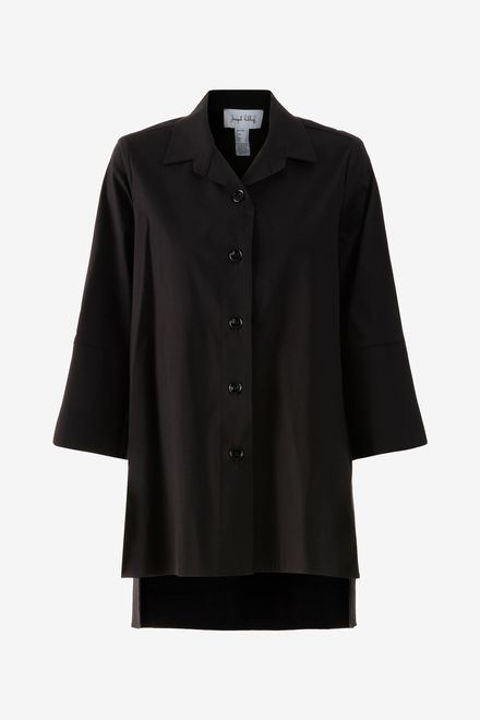 Bell Sleeve Blouse Style 233029. Black. 5