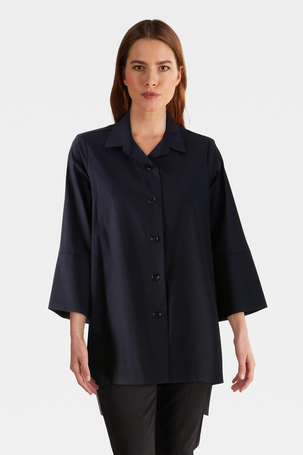 Bell Sleeve Blouse Style 233029. Midnight Blue