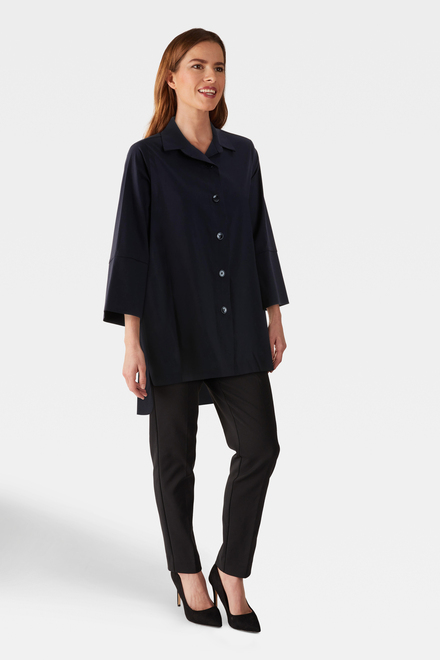 Bell Sleeve Blouse Style 233029. Midnight Blue. 5