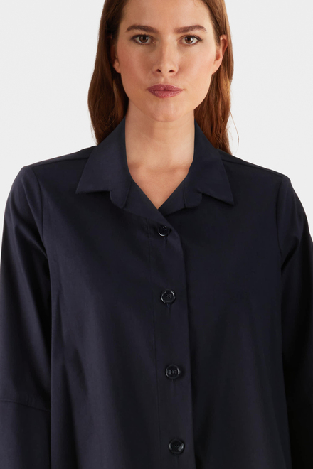Bell Sleeve Blouse Style 233029. Midnight Blue. 3