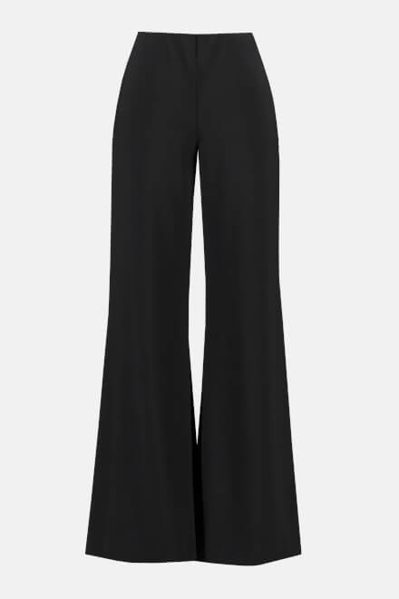 Clean Front Flared Leg Pants Style 233032. Black. 6