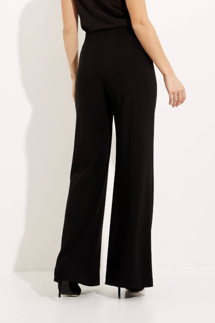 Clean Front Flared Leg Pants Style 233032. Black. 3