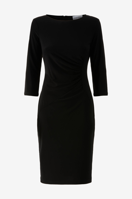 Ruched Waist Dress Style 233036. Black. 6