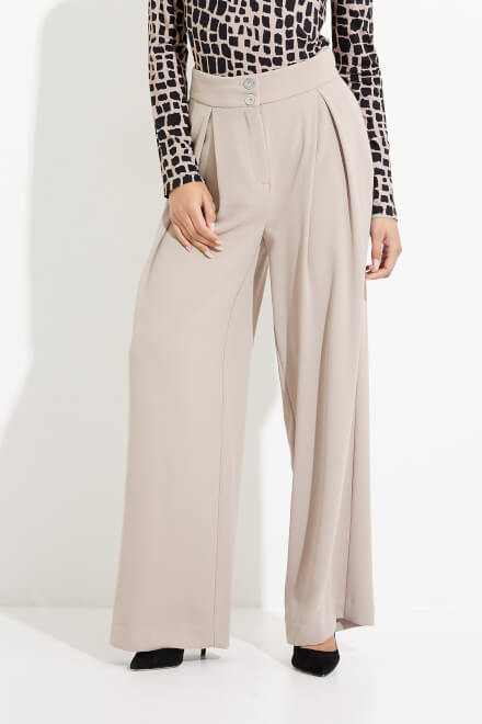 Wide Leg Cropped Pants Style 233043