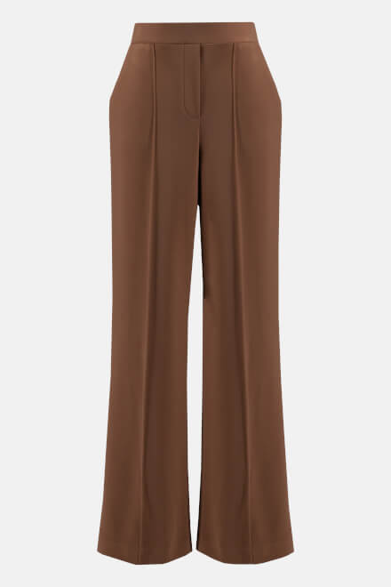Wide Leg Seam Detail Pants Style 233047. Toffee. 7