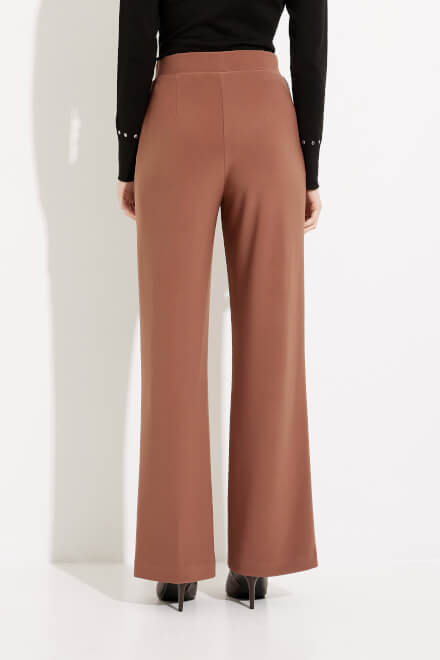Wide Leg Seam Detail Pants Style 233047. Toffee. 3