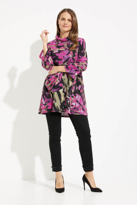 Abstract Print Tunic Style 233056. Black/multi. 5