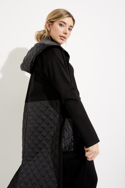 Quilted Cover-Up Style 233058. Black. 3