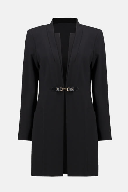 Stand Collar Coat Style 233064. Black. 6