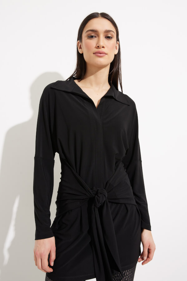 Belted Longline Tunic Style 233077 | 1ère Avenue