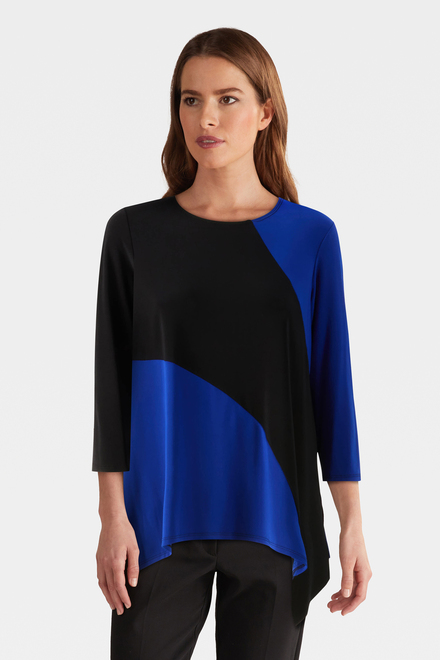 Contrast Panel Top Style 233118. Black/Royal Sapphire