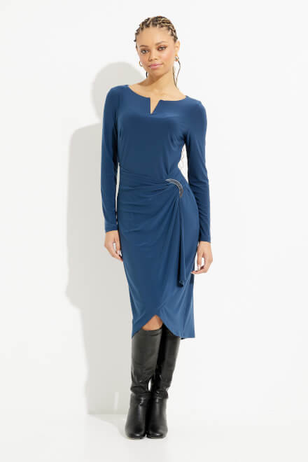Jersey Wrap Front Dress Style 233131. Nightfall. 5