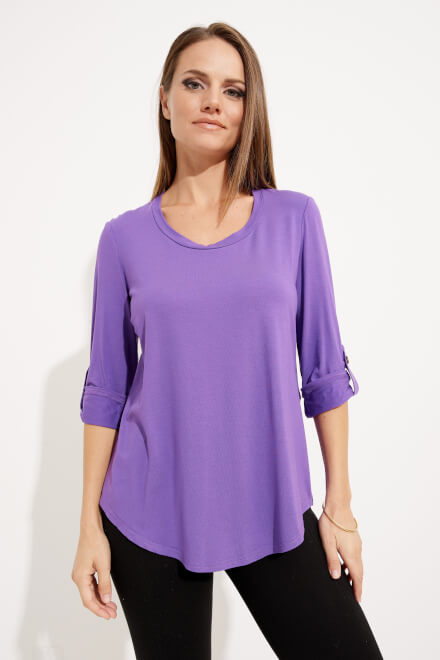 Rolled Tab Top Style 233134. Violet