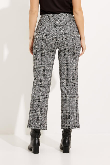 Checkered Cropped Pants Style 233138. Black/multi. 2