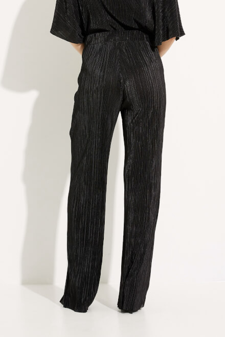 Wide Leg Knit Pants Style 233166. Black. 2