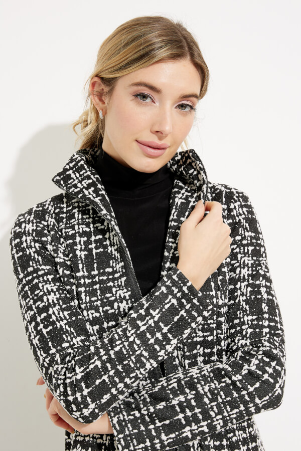 Flared Checkered Jacket Style 233167 | 1ère Avenue