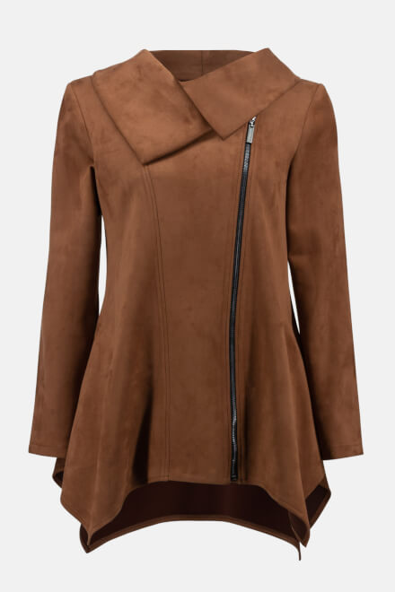 Faux Suede Trench Style 233183. Toffee. 6
