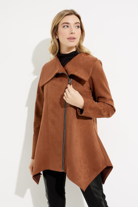 Faux Suede Trench Style 233183. Toffee